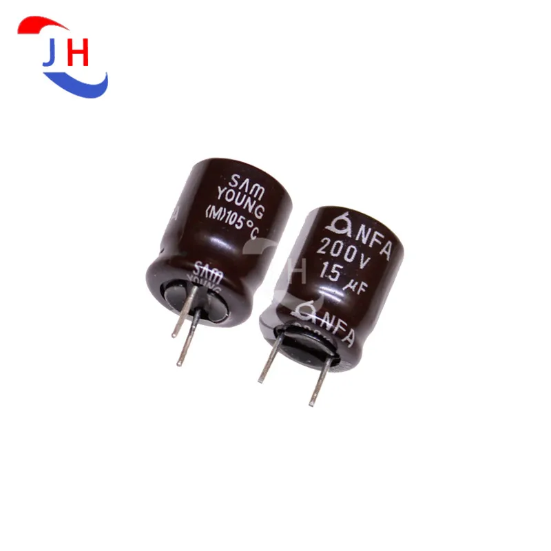 

20PCS Electrolytic Capacitor 200v15uf 10*12.5 NFA Short Pin High Frequency 5mm Pin Distance 200V 15UF