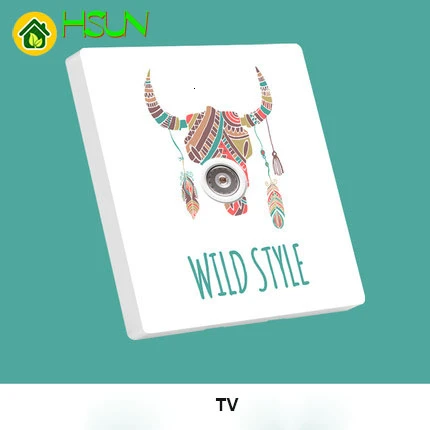 Тип 86 домашнее настенное животное арт переключатель розетка 1 2 3 4 банды способа