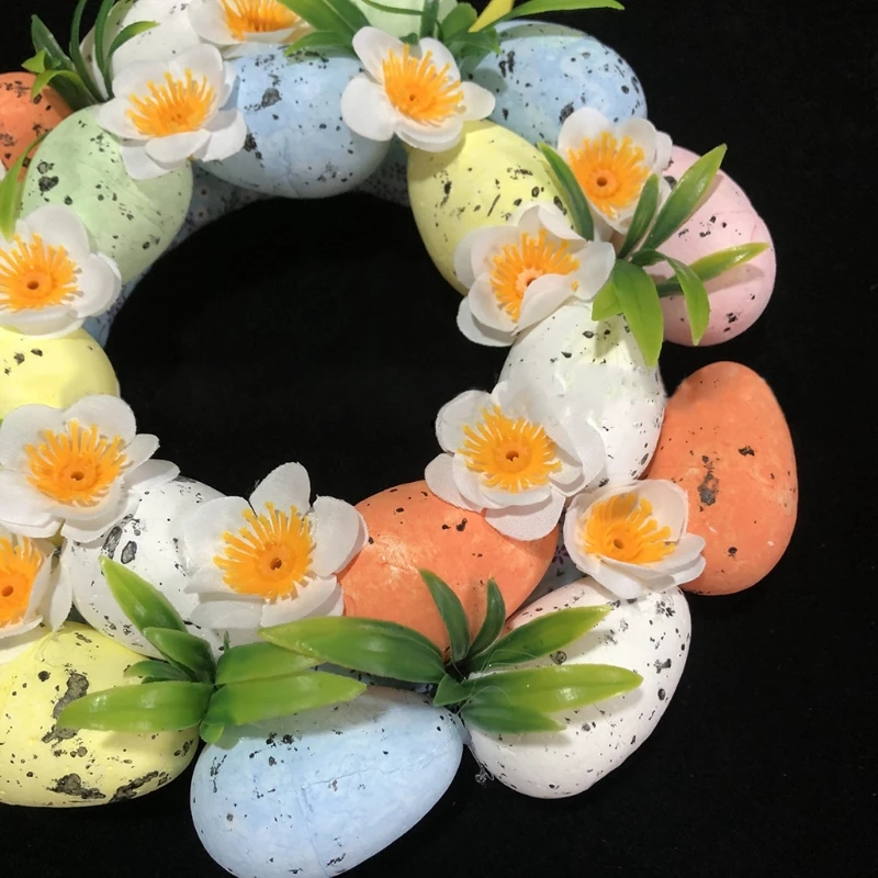 

Easter Decoration Foam Door Garland Colorful Eggs Holiday Party Garland for Home