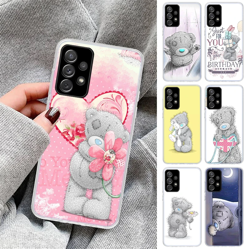 Чехол для телефона Teddy Me To You Bear Samsung Galaxy A53 A52 A13 A12 A73 A72 A23 A22 A33 A32 A03S A02S A42 5G A10S A20S -