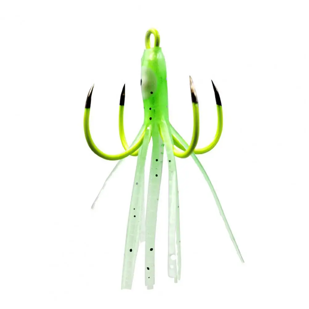 

2Pcs/Set Luminous 4 Hooks Sharp Octopus Shape Artificial Fishing Lures Fishing Accessories for Fishing Lover Fishing Accessorie