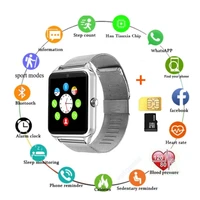 z60 steel band smart watch bluetooth smart wearable phone watch with camera digital watch support sim tf card call reminder gift