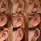 Женские серьги-клипсы, винтажные, золотистые, серебристые, без отверстий