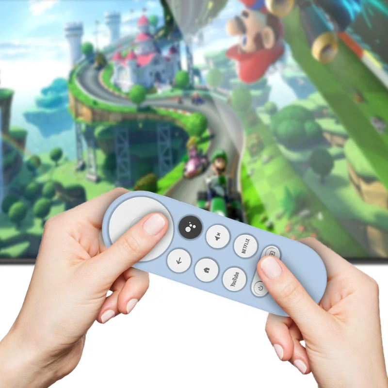 Силиконовый чехол для Chromecast ударопрочный защитный Google TV 2020 с голосовым