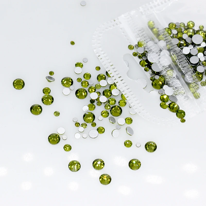 400p блестящие украшения из горного хрусталя для дизайна ногтей смешанные 2 мм 5