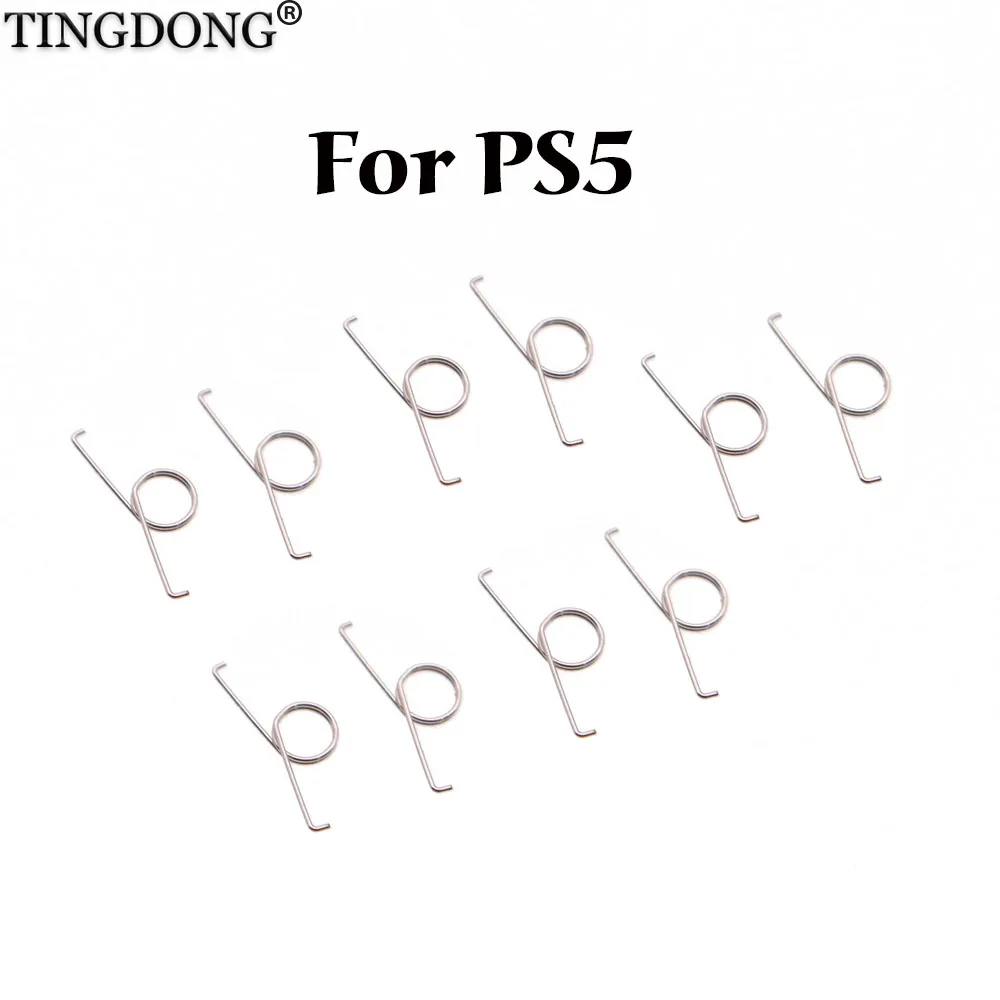 

10 шт., пружина для контроллера PS5, металлическая ручка L2 R2, триггер, Запасная часть