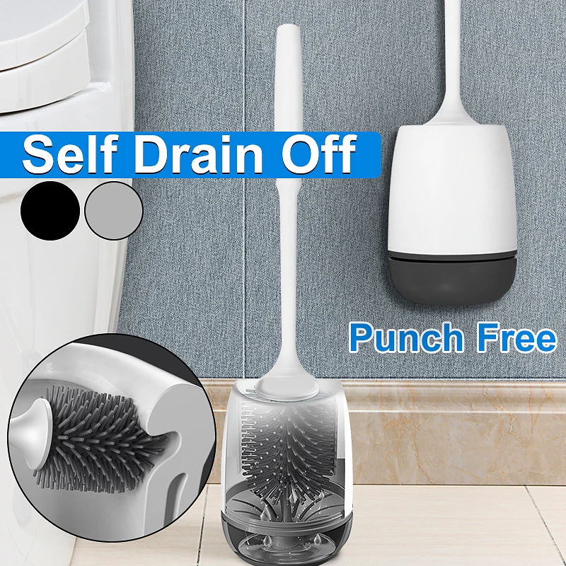 Силиконовая щетка для унитаза с держателем набор пластиковый унитаз Настенная