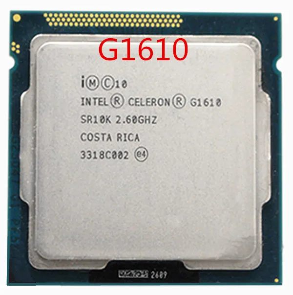 Процессор Intel Celeron G1610 (2 Мб кэш-памяти 2 60 ГГц) Двухъядерный процессор LGA 1155 100%