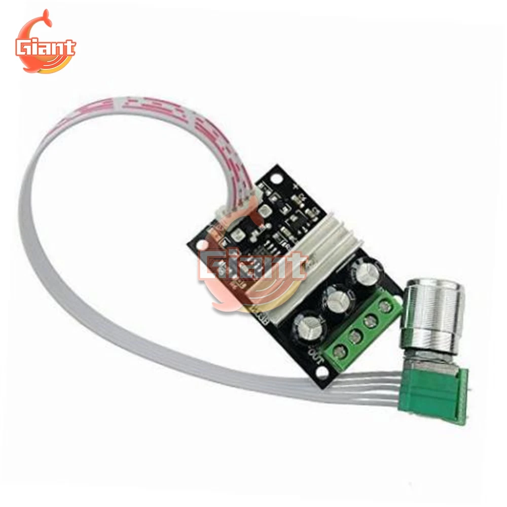 Регулируемый регулятор скорости двигателя постоянного тока DC6V-28V 3 А 80 Вт PWM