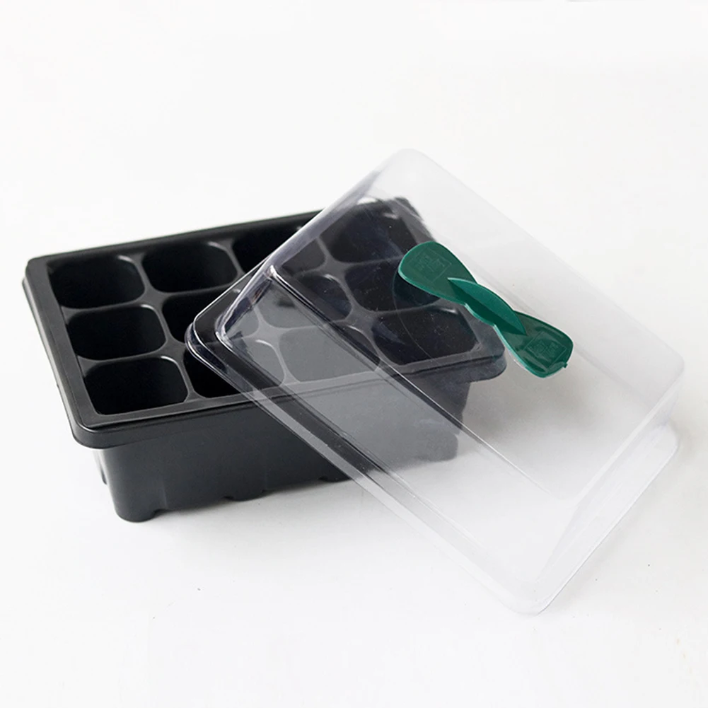12 ячеек ванны для выращивания растений ПВХ Пластик лоток питомник семена бонсай