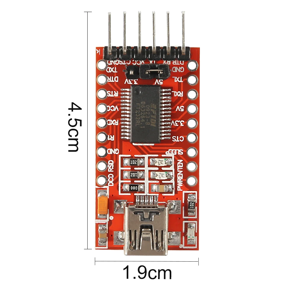 Модуль последовательного адаптера FT232RL FTDI Micro USB 3 В 5 в TTL для мини-порта Arduino FT232 |