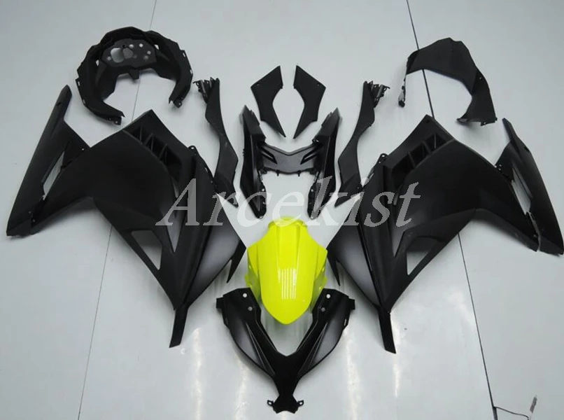

Новый комплект обтекателей для мотоцикла ABS Подходит для Kawasaki Ninja 300 EX300 ninja300r 2013 2014 2015 13 14 15 16 17 18 черный матовый