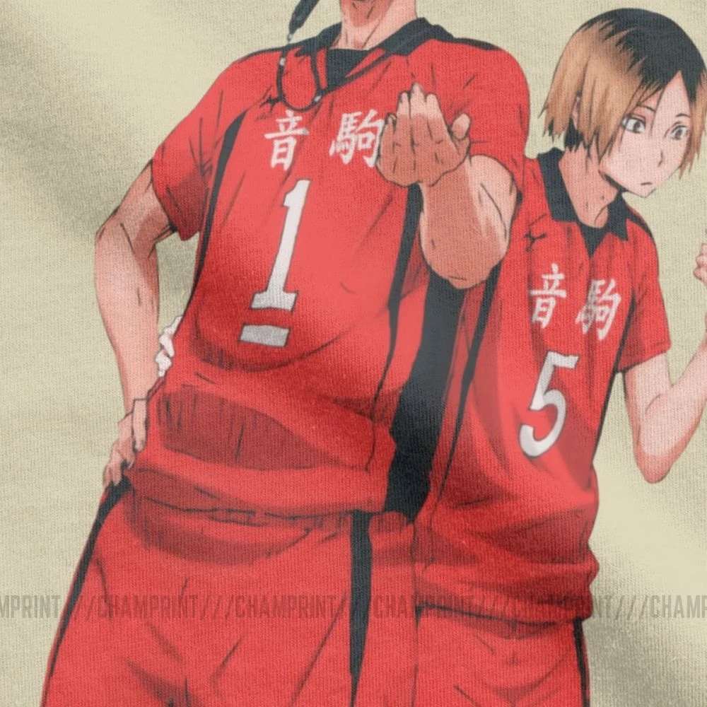 Футболка Haikyuu мужская с коротким рукавом тенниска из чистого хлопка рисунком