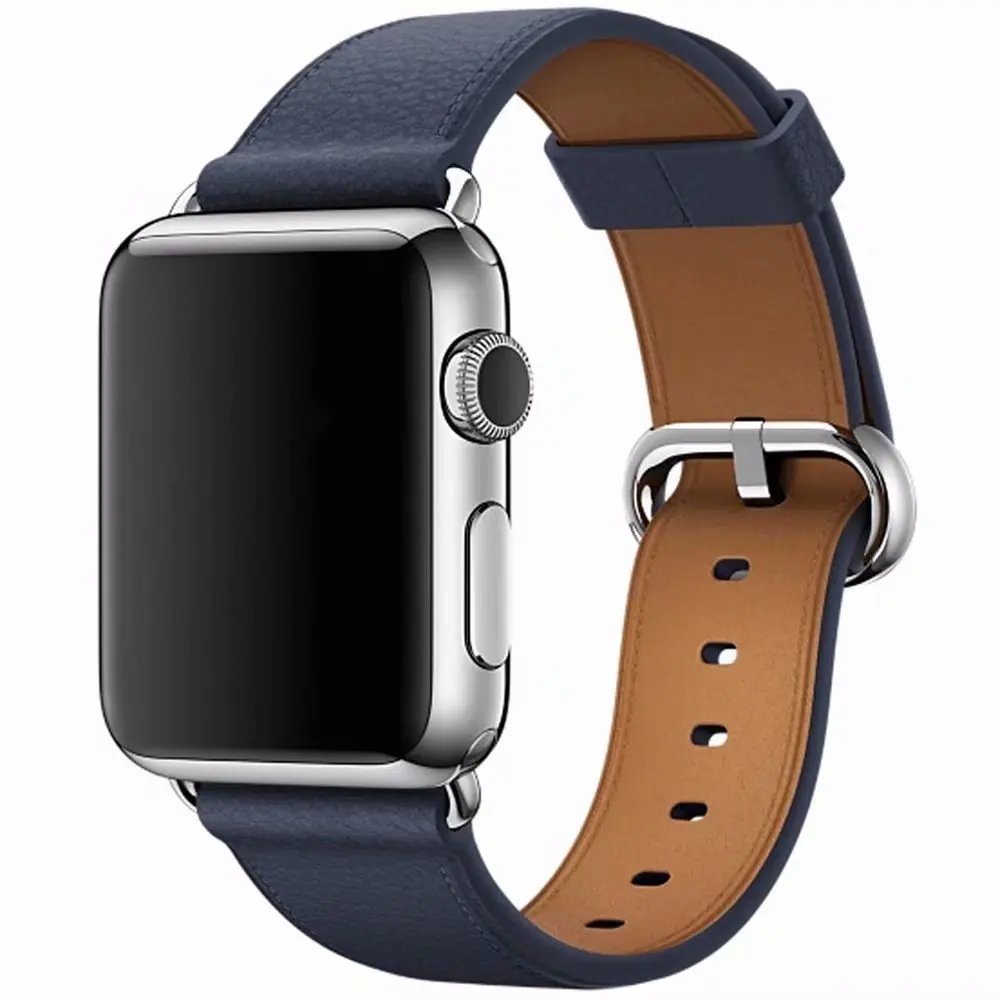 40 мм 44 из натуральной кожи петлевой для наручных часов Apple Watch 38/42 сменный браслет
