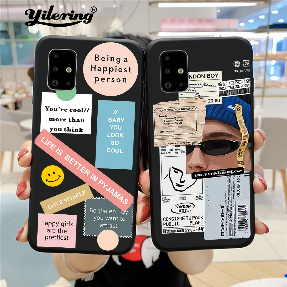

Fashion Boy Case for Galaxy S20 FE S21 S10 S9 S8 Plus S10 lite S21 Ultra case Soft Cover for Samsung Galaxy S20 S7 edge S10e