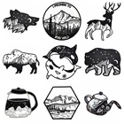 Термоклейкие нашивки для одежды, наклейка на одежду, с вышивкой животным