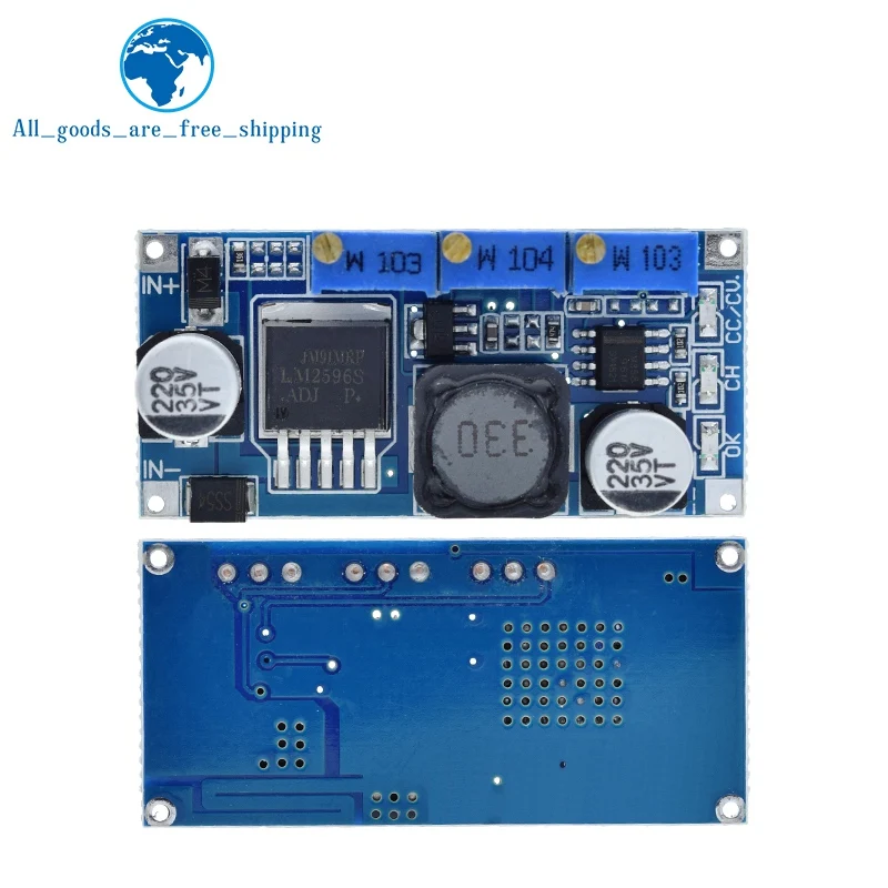 LM2596 DC Step Down CC CV модуль питания светодиодный драйвер зарядное устройство для