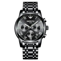 nibosi stainless steel vip 3 2021 fashion mens watches top brand luxury sports quartz watch men relogio masculino