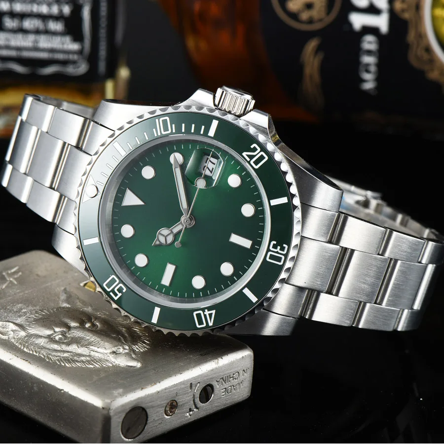 Мужские автоматические механические часы светящиеся водонепроницаемые с датой