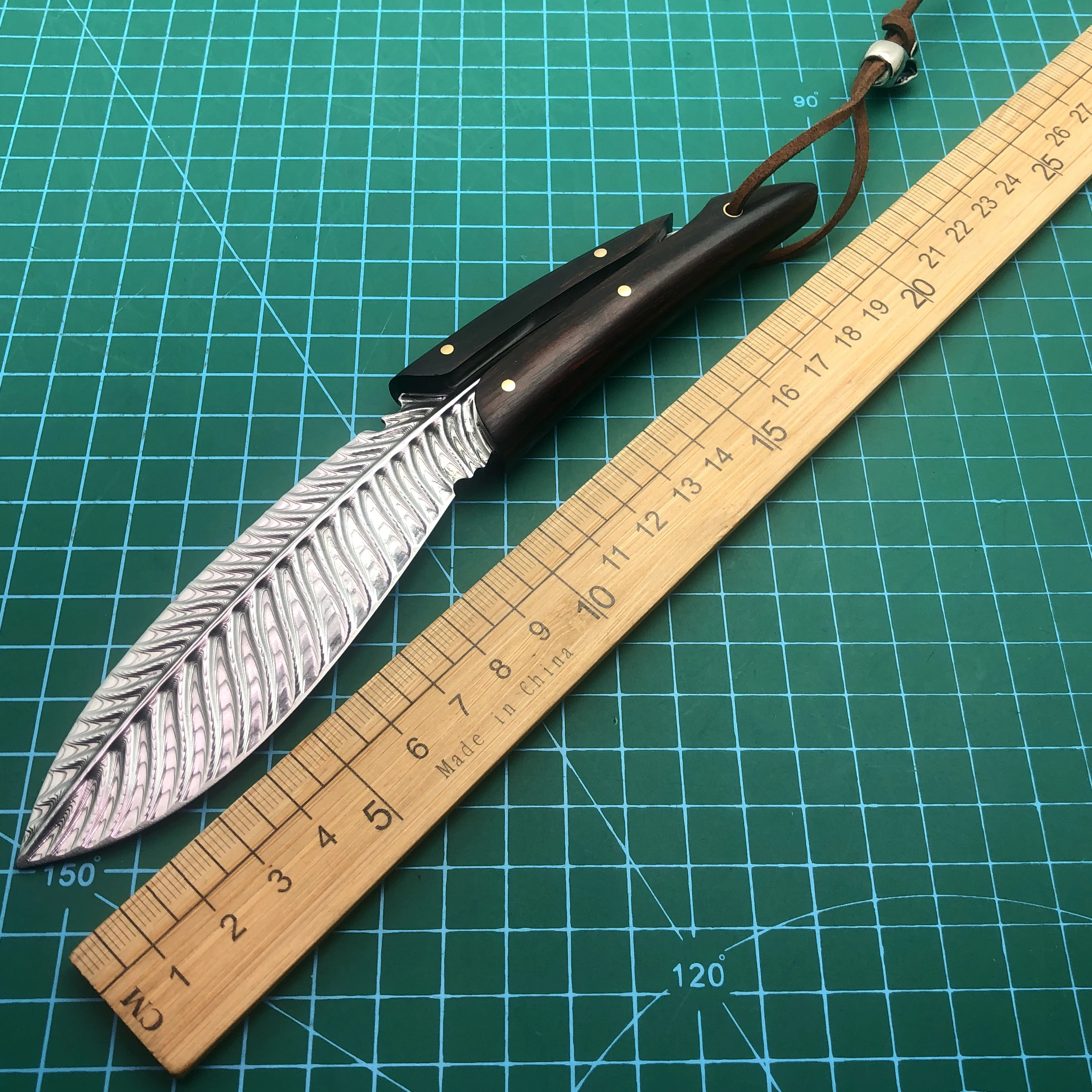 Новый стиль дамасское стальное перо фиксированная тактическая уличная