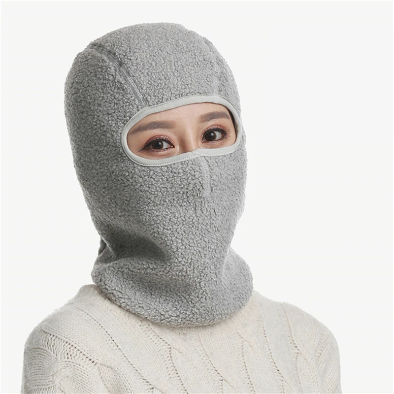 Новая зимняя мужская и женская теплая шапка маска для лица крышка шарф защиты шеи