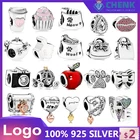 Подвески с логотипом 33 дюйма, серебро 925 дюйма, модели, подвески в виде кофейного яблока для изготовления браслетов, набор сделай сам брюк