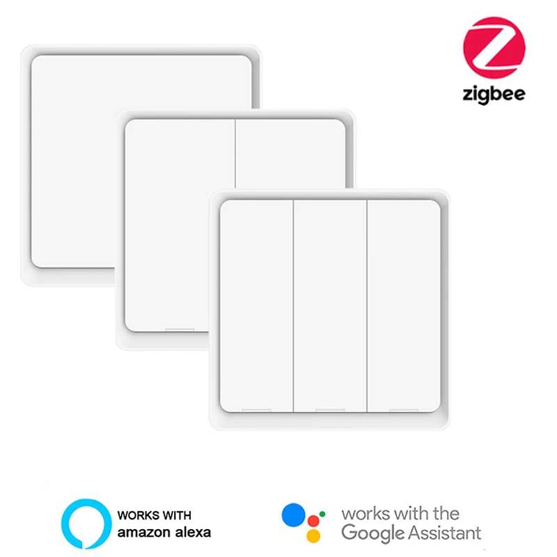 

3Gang Wireless 12 Scene Switch Push Button Controller Battery Powered Automation Scenario For Tuya Devices Modules Tuya ZigBee