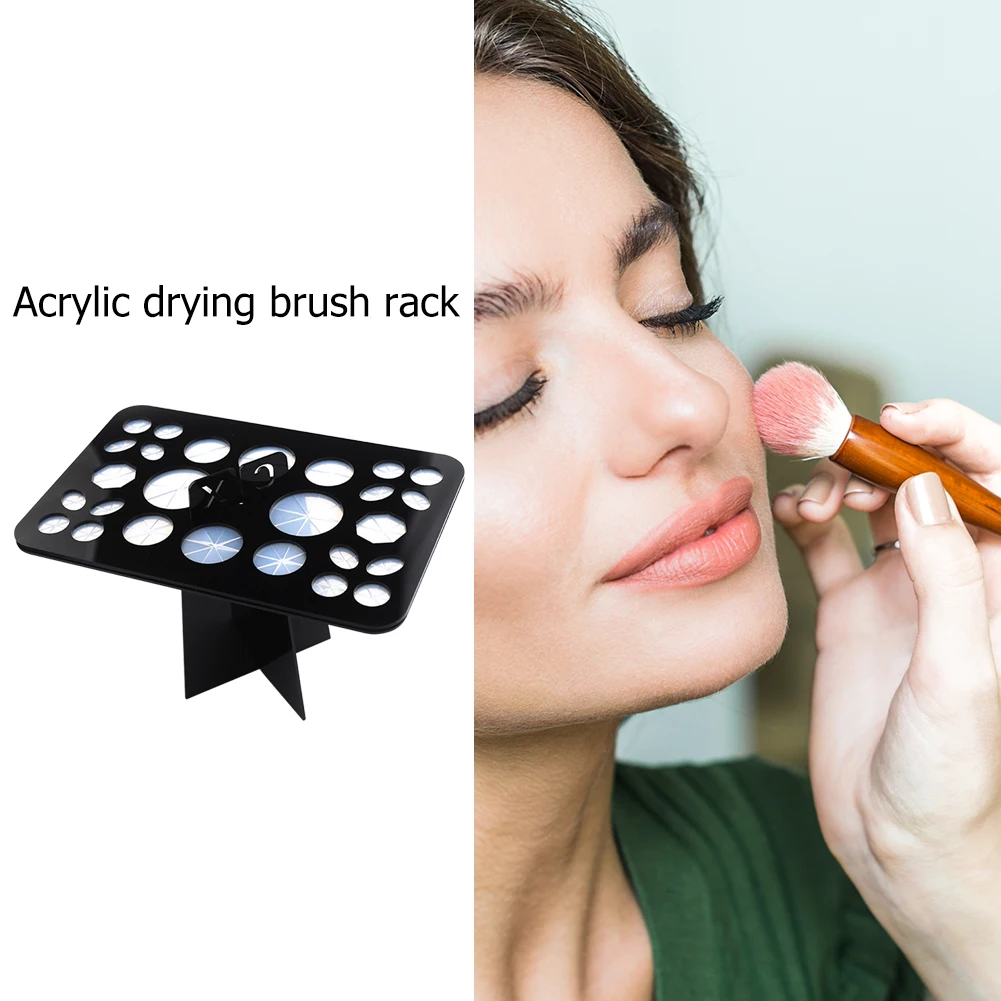 26 Отверстия для макияжа держатель кисти сушка сушки организатор полка Make Up