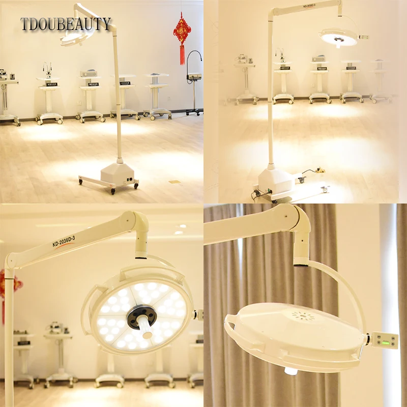 TDOUBEAUTY супер 108 ВТ подвижная напольная хирургическая бестеневая лампа для хирургии домашних животных, бестеневая лампа KD-2036L-3 пластической хирургии