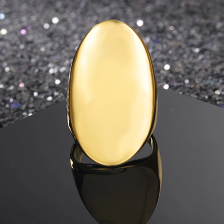 2019 Новое модное большое кольцо для женщин Вечерние вечернее ювелирное овальное