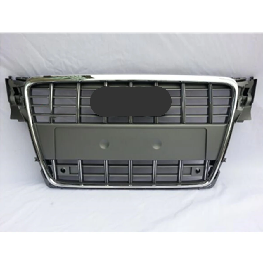 

Front Bumper Mesh Hood Grill Grille Gray for A4 S4 2008 2009 2010 2011 2012 For S4 Style