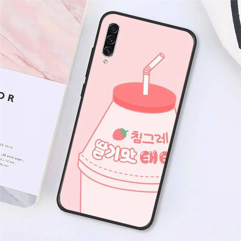 

Strawberry Milk cartoon Pattern Phone Case For Samsung galaxy A S note 10 7 8 9 20 30 31 40 50 51 70 71 21 s ultra plus