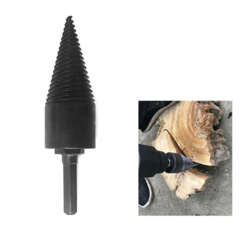 

Log Splitter Drill Bit Screw Cone Kindling Firewood Hand Stick Carbon Steel