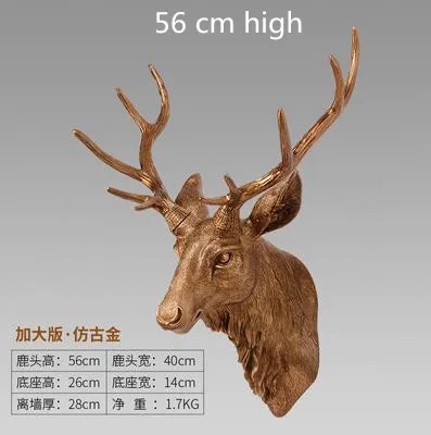 Креативные европейские поделки с головой оленя красивые рождественские