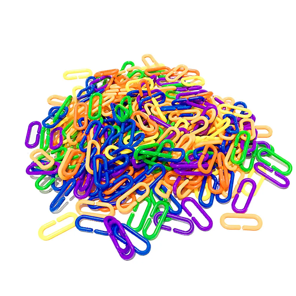 Новинка 100 прочный пластиковый счетчик C звеньев слайдер попугаи игрушка для птиц