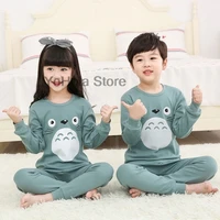 totoro pajamas for kids boys girls sleepwear set autumn cotton teenagers pyjamas suit korea winter child toddler baby pijamas