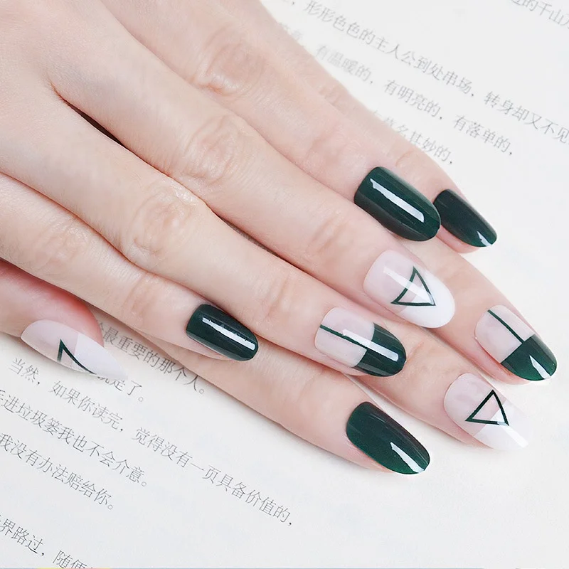 Новые 24 шт матовые черные и белые линии девушка 3D сделай сам модный стиль пластик