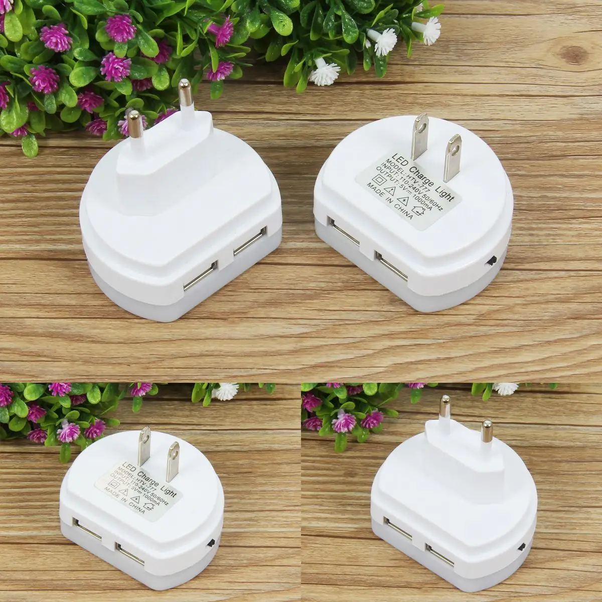 2 в 1 настенное зарядное устройство с двумя USB-портами | Лампы и освещение