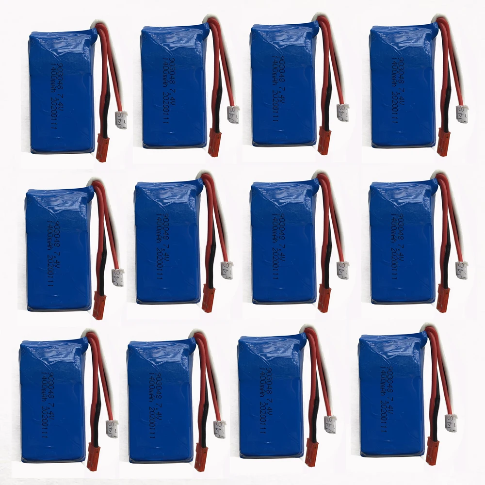 

12 шт. батарея для Wltoys A949 A959 A969 A979 K929 1/18 Rc автомобиль LiPo батарея 7,4 V 1500mah A949 27 часть для Wltoys RC части автомобиля