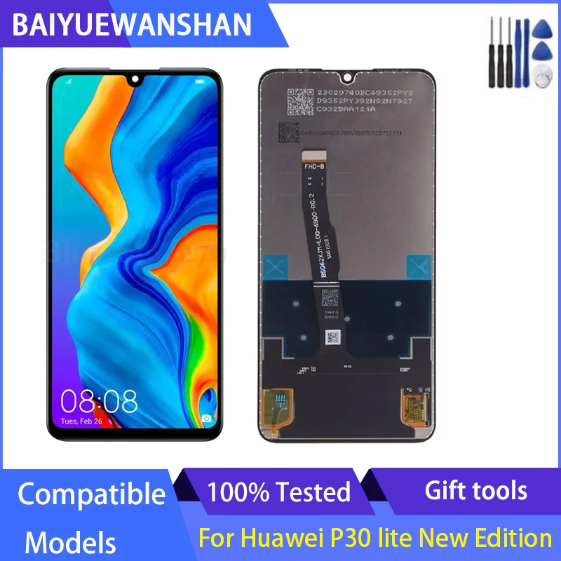 

Для Huawei P30 Lite 2020 / P30 lite новая версия сенсорный экран ЖК-дисплей дигитайзер в сборе с рамкой