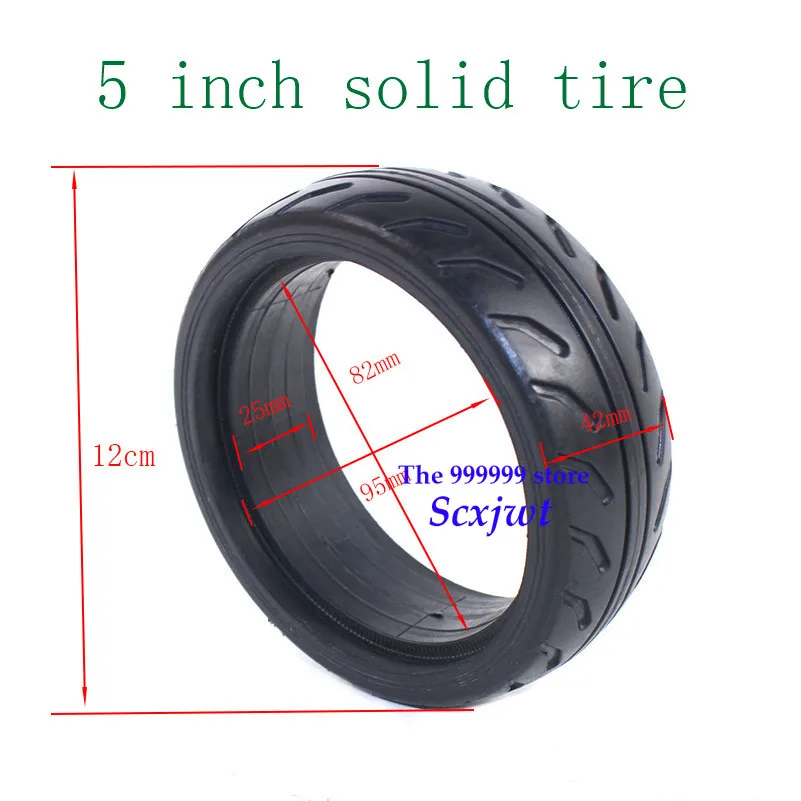 5 дюймов твердые шины для качающаяся автомашина электрический скейтборд тележка