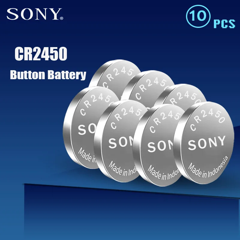 10 шт. 100% оригинальный Sony CR2450 CR 2450 3 в 550 мАч литиевые батареи для часы swatch