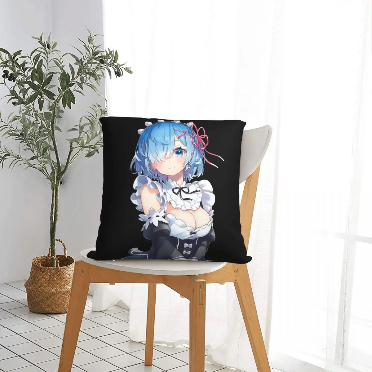 Rem наволочка для диванной подушки Re Life in a different world from zero Backpack Hugpillow наволочки с