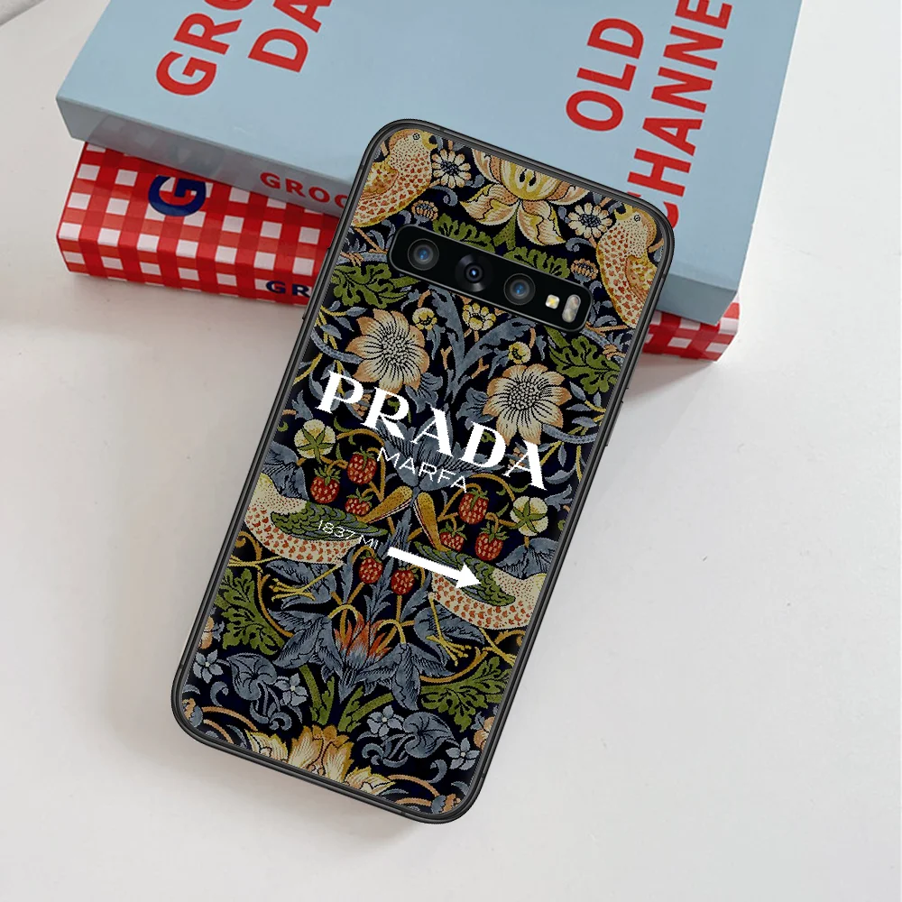 

Italy Luxury Fashion Brand Phone Case For Samsung Galaxy Note S 8 9 10 20 Plus E Lite Uitra black Funda Fashion Bumper Tpu Prime