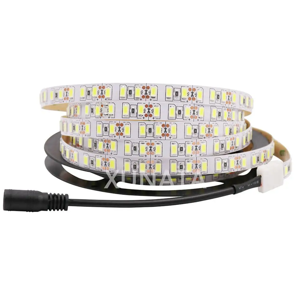 5m 12V Led Strip Light 5630 120ED/M with DC Connector Flexible LED Tape Ribbon Decoration Non-waterproof 50cm 1m 2m 3m 4m 5m