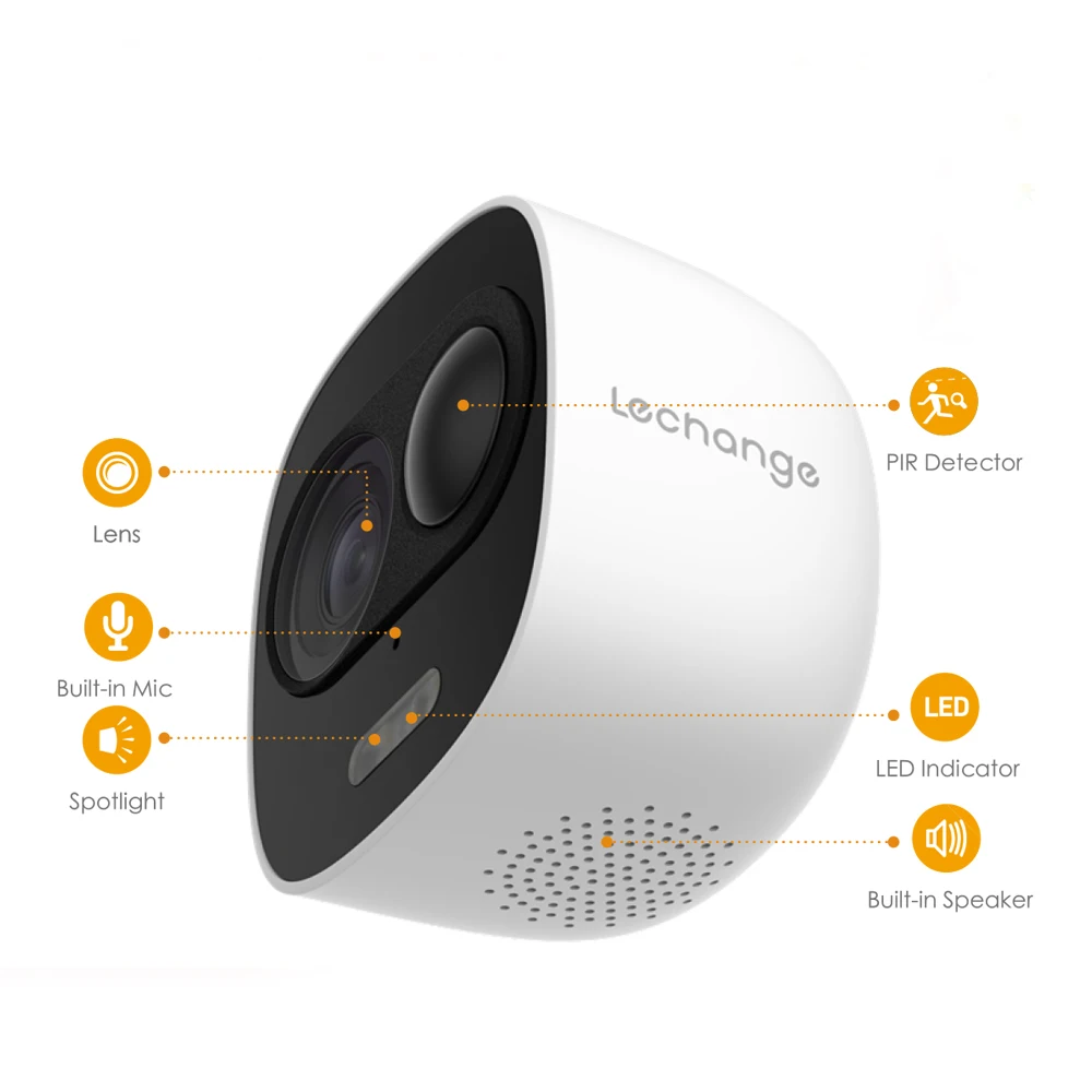 Dahua IMOU IPC C26E LOOC 1080P HD Wi Fi камера с светодиодный светильник видеонаблюдения