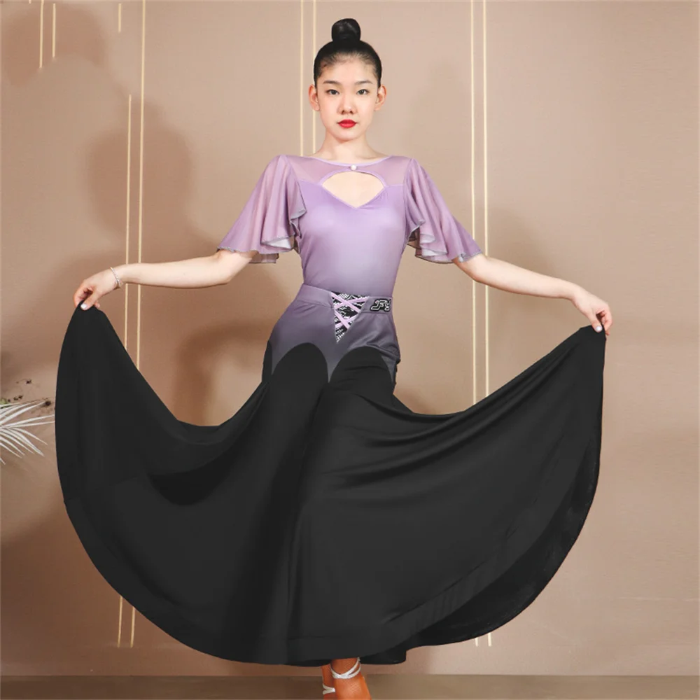 

Модное платье для современных танцев, платья для выступлений, для бальных танцев, женский комбинезон для танцев и юбки государственного ста...