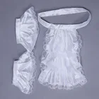 Накладной воротник Викторианский эпохи, съемный воротник и манжеты, гофрированный кружевной воротник-жабот, нарядный костюм для сцены и вечерние в стиле стимпанк