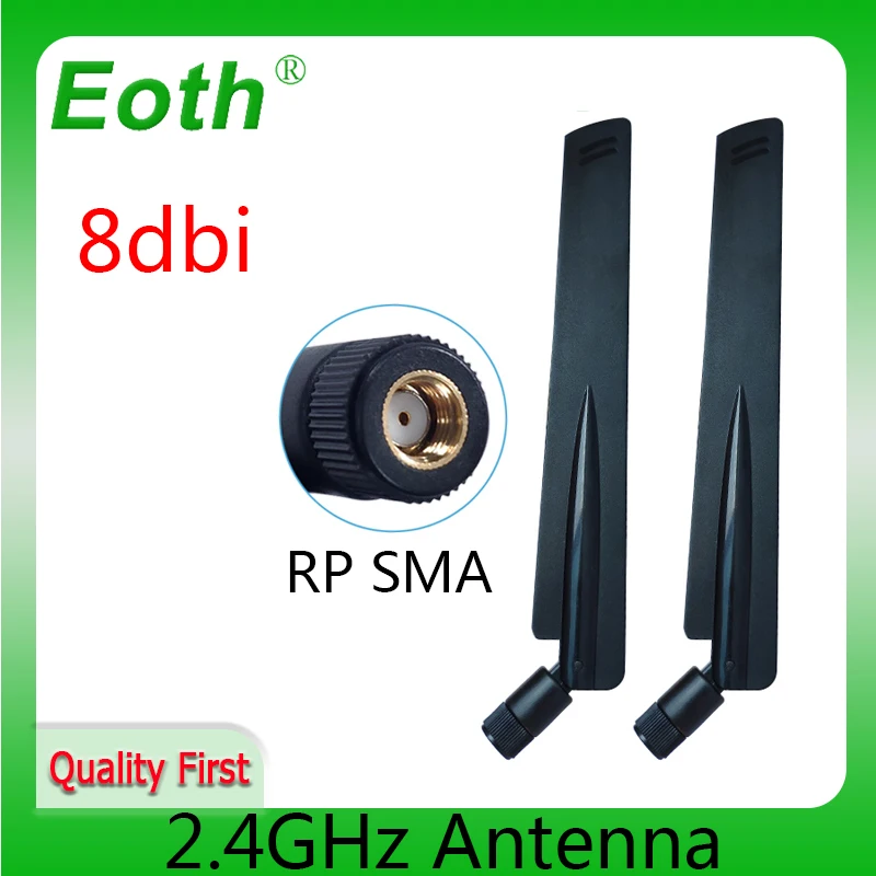 

EOTH 2,4g антенна 8dbi sma, гнездовая антенна wlan Wi-Fi 2,4 ГГц, pbx iot модуль маршрутизатора, приемник сигнала связи tp, антенна с высоким коэффициентом уси...