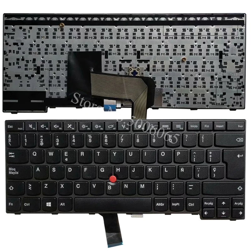 

NEW SP laptop keyboard FOR LENOVO THINKPAD E450 E450c E455 E460 E465 Spanish keyboard FRU 04X6191 black